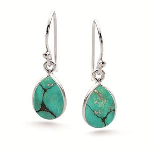 2.6cm Teardrop Turquoise Earring