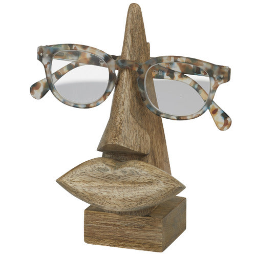 Wooden Face Eyewear Holder