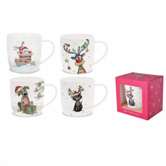 Bug Art Xmas Kooks Mug