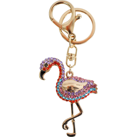 Bling Flamingo Keyrings