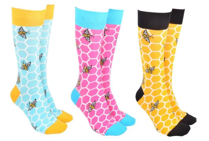 Socks-Honeycomb Bees