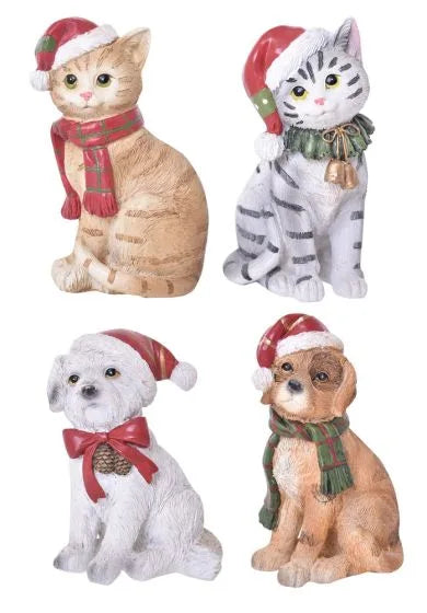 Christmas Cats & Dogs - Vintage