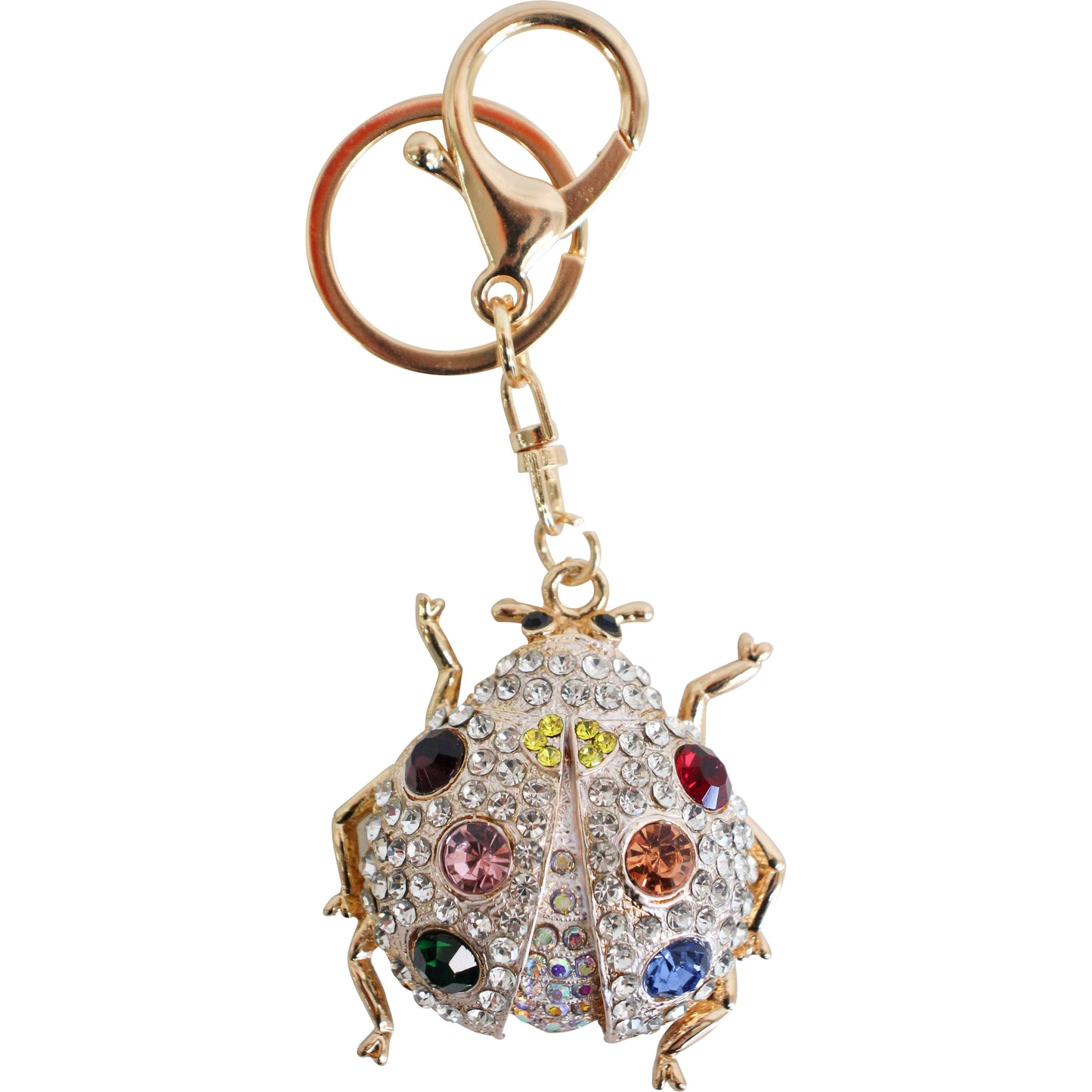 Ladybird Keyring-Silver