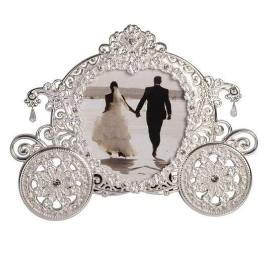 Diamond Silver Carriage Photo Frame