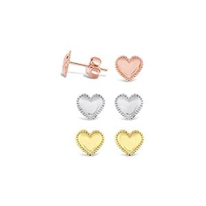 925 SS Heart Stud