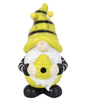 Bee Gnome w Hands on Honey Pot