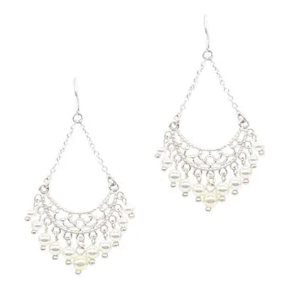 Brass FW - Filigree Cradle w Pearls (S)