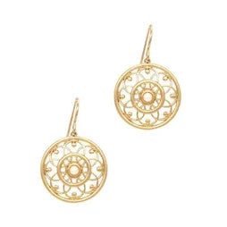Brass FW - Filigree Disc w Pearl (G)