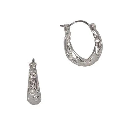 Hinged Hoops - Filigree (S)