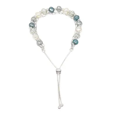 Slider - Pearl-Beads w Chain (SV/WH/GRY)