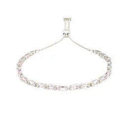 Stone Slider Bracelet - Clear