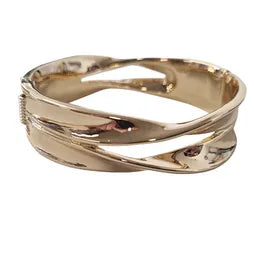 Hinged Bangle - Double Ridge (G)
