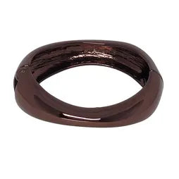 Hinged Bangle (Thick) - Chocolate