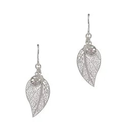 Filigree FW - Leaf w CZ Charm (S)