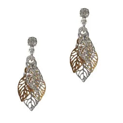Filigree Studs - Leaf Cluster (S/G)