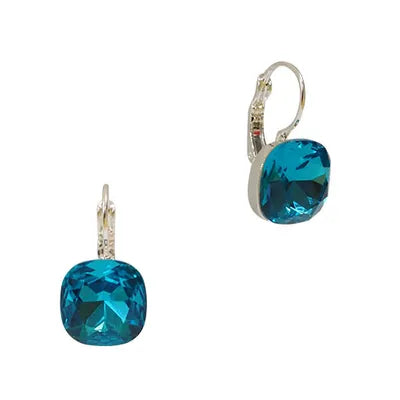 CZ LB - Crystal (SQ) - Aquamarine (S)