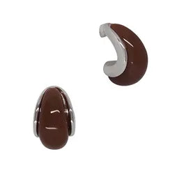 Resin Studs - (Waterdrop) Chocolate (S)