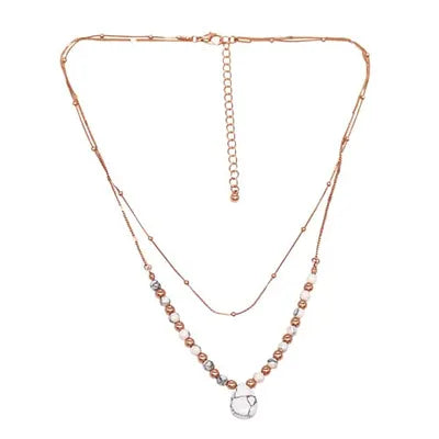 Necklace - SP Howlite (G)