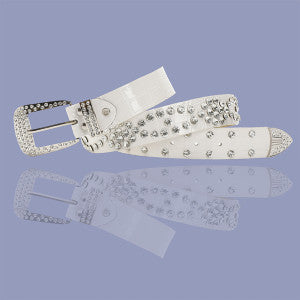 Crystal PU Leather Belt