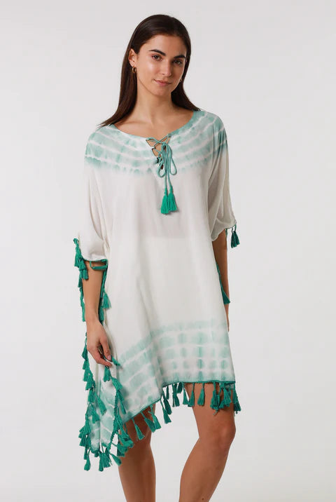 Tie-dye Kaftan-Green