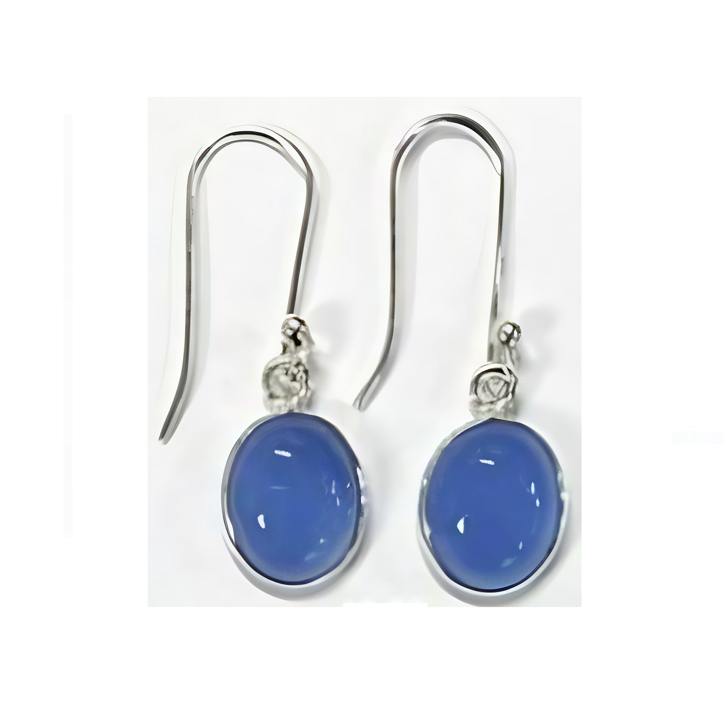 SS-C Blue Chalcedony Earrings