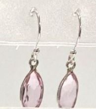 SS-F Pink Topaz Earrings