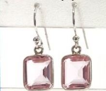 SS-F Pink Topaz Earrings