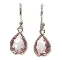 SS-F Pink Topaz Earrings