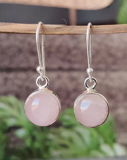 SS-C Rose Quartz Earrings