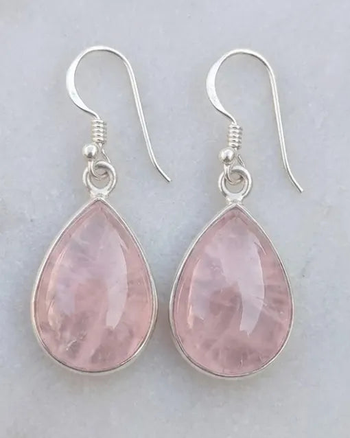 SS-C Rose Quartz Earrings
