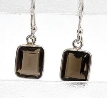 SS-F Smokey Quartz Earrings