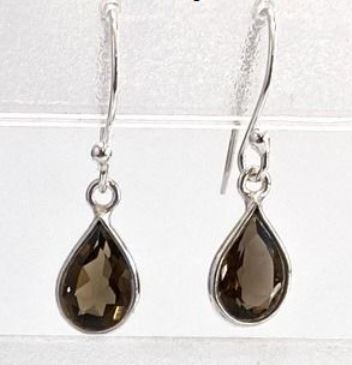 SS-F Smokey Quartz Earrings