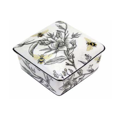 *Flowers & Bees Trinket Box