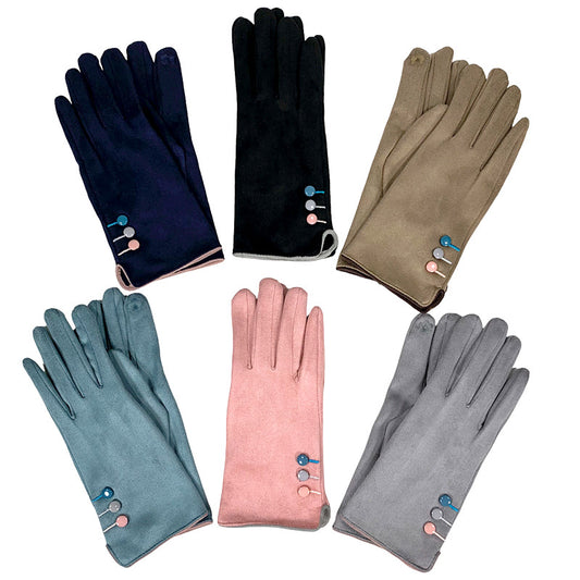 Suede Gloves wo Trim