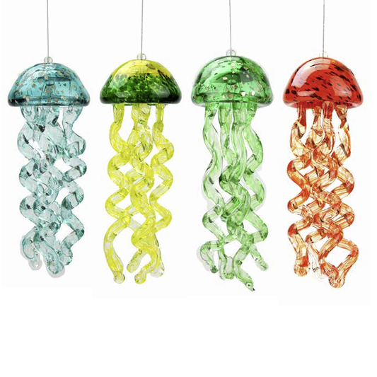 Glass Jellyfish Wind Chime