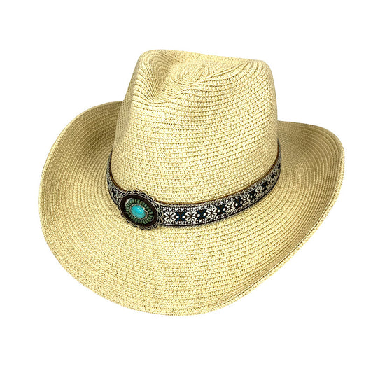 Jill-Jackaroo Hat with Turquoise Stone