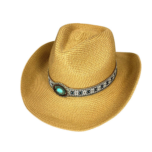 Jill-Jackaroo Hat with Turquoise Stone