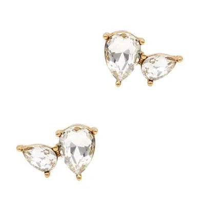 Crystal Studs - Double TD - Clear (G)