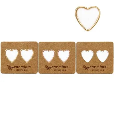 Enamel Studs (HRT) - White