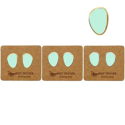 Enamel Studs (OVL IRR) - Carnival Glass