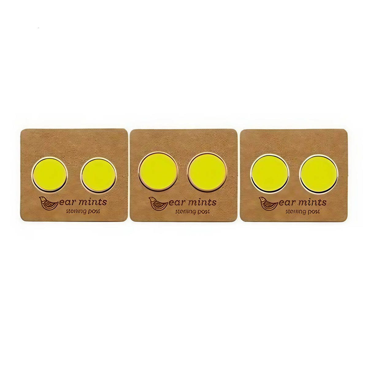Enamel Studs (RND) - Yellow (RG)