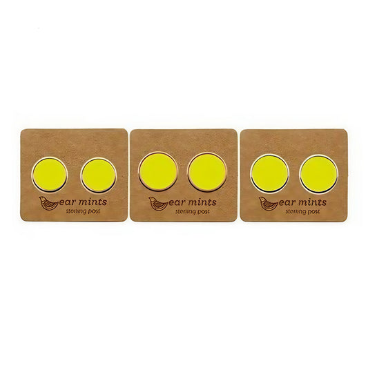 Enamel Studs (RND) - Yellow (RG)