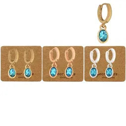 Crystal Huggies (OVL) - Aquamarine