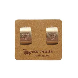 CZ Thick Brush Huggie Ear Mints