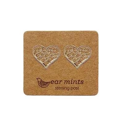Metal Studs - Filigree Heart