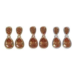 Crystal Studs (OVL) - Champayne