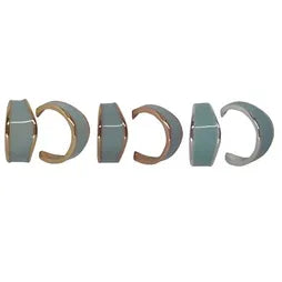 Enamel Studs (Hoops) - Sky Blue