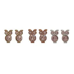 CZ Studs (OWL) - Vintage Rose