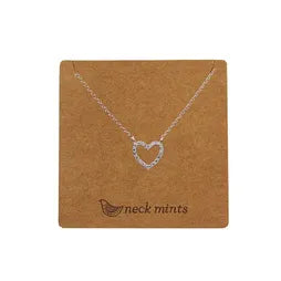 Necklace - CZ Open Heart (RG)