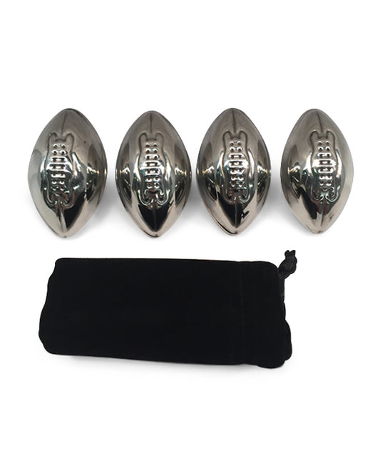 Stainless-steel Rugby Ice Balls